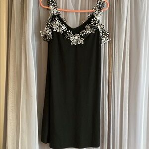 Elegant Black Floral Dress